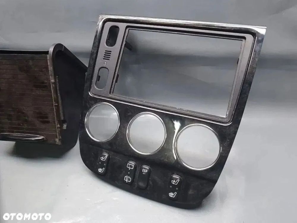 mercedes ml w163 lift final edition dekor ramka schowek roletka ciemne drewno - 2