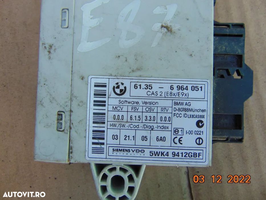 Modul confort BMW e87 E81 E90 modul confort central dezmembrez BMW e87 - 4