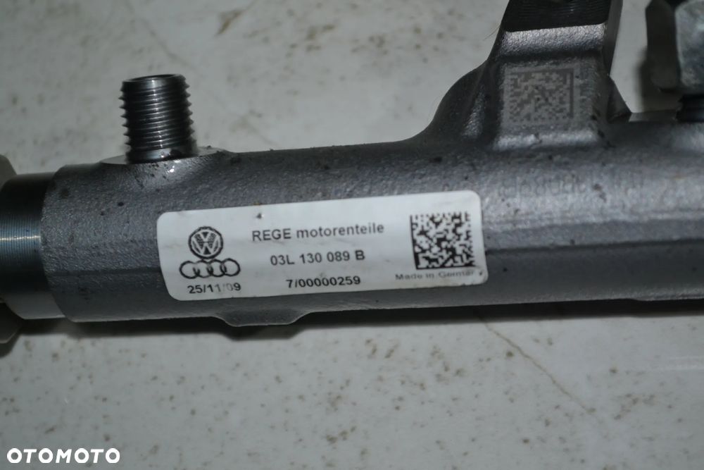 VW AUDI SEAT SKODA 1,6 TDI CAY LISTWA WTRYSKOWA PALIWA KPL CZUJNIKI 03L130089B 03L130764A - 3