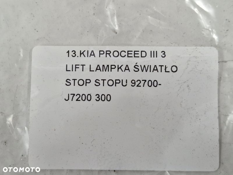 kia proceed pro ceed 3 iii lift lampka światło stopu stop 92700-j7200 - 8