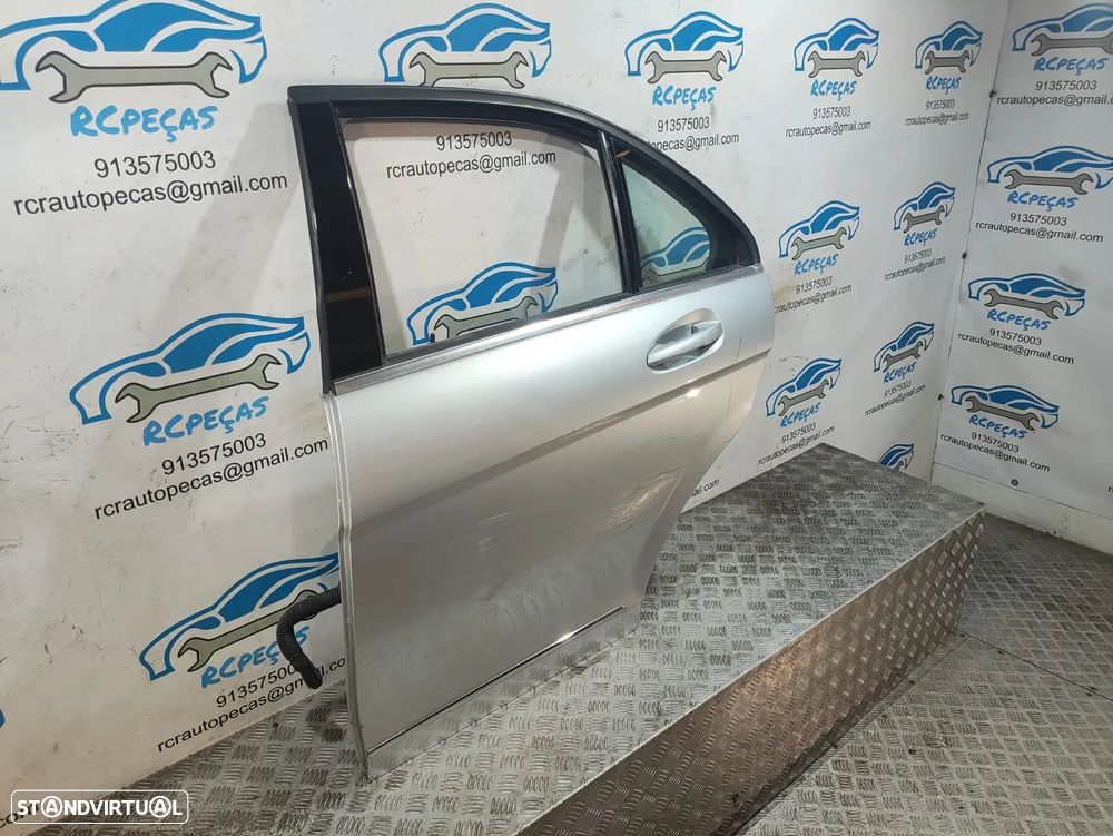 Porta Traseira Esquerda Mercedes Benz Class C W204 Fecho Elevador Motor Puxador Vidro - 4