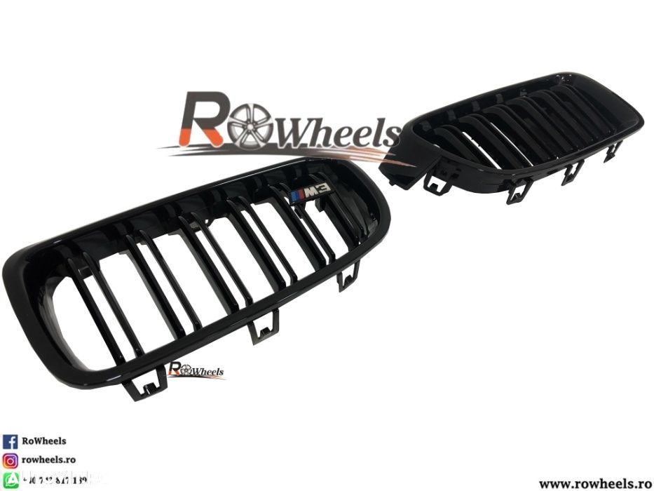 Grila BMW seria3 F30 F31 Glos Black - 2