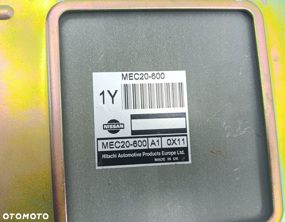 KOMPUTER SILNIKA STEROWNIK NISSAN ALMERA N16 1.5 MEC20-600 - 3