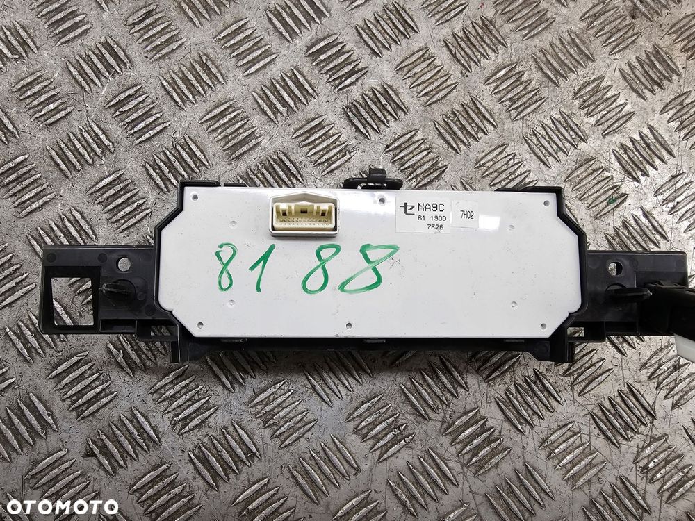 panel sterowania nawiewu klimy na9c61190d mazda mx5 mx-5 4 iv nd 15-18 - 2