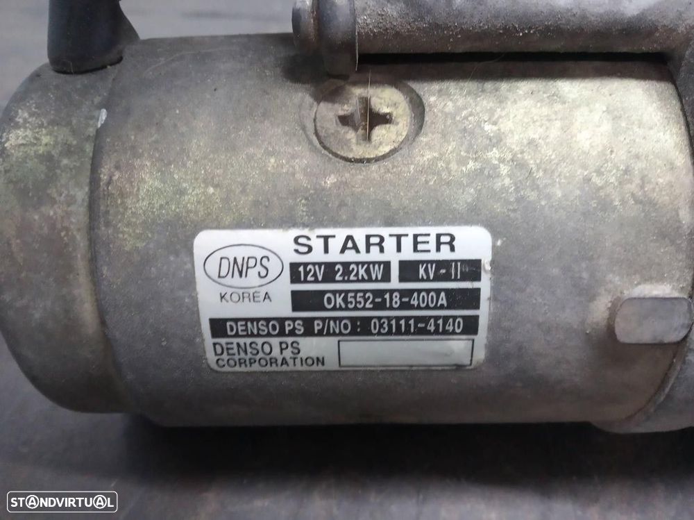 MOTOR ARRANQUE KIA CARNIVAL II 2003 -0K552-18400A - 4
