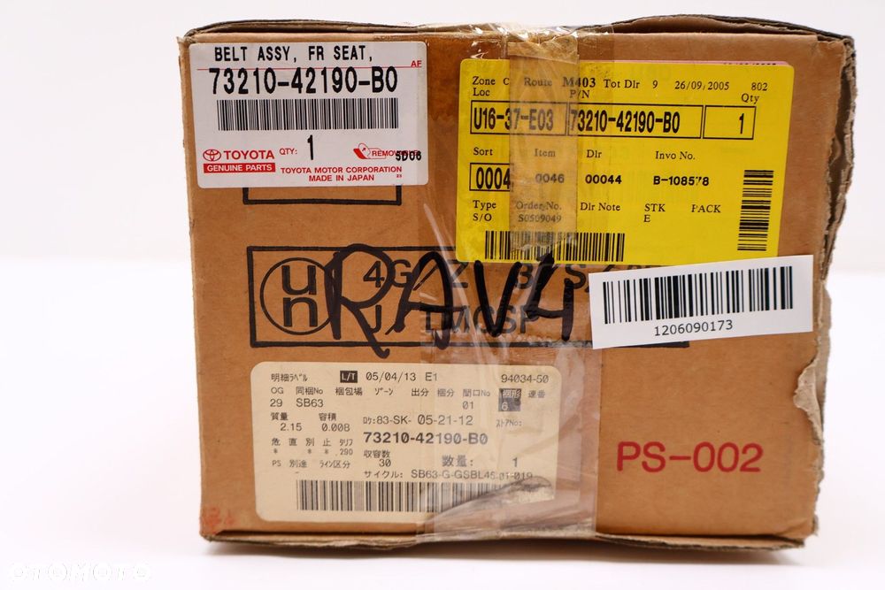 TOYOTA RAV4 I PAS BEZPIECZEŃSTWA PRAWY PRZÓD 73210-42190-B0 - 7