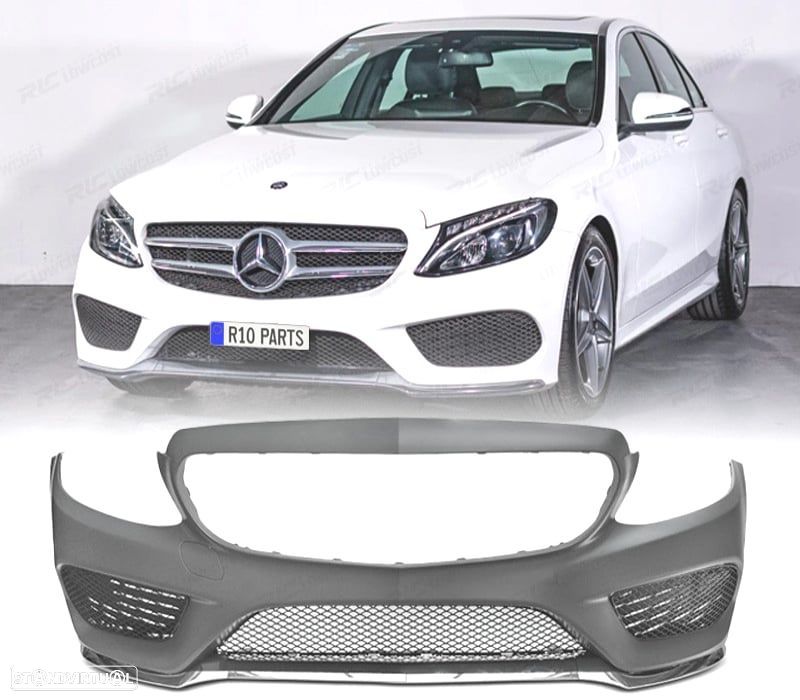 PARA-CHOQUES FRONTAL MERCEDES CLASE C W205 15-18 LOOK AMG - 1