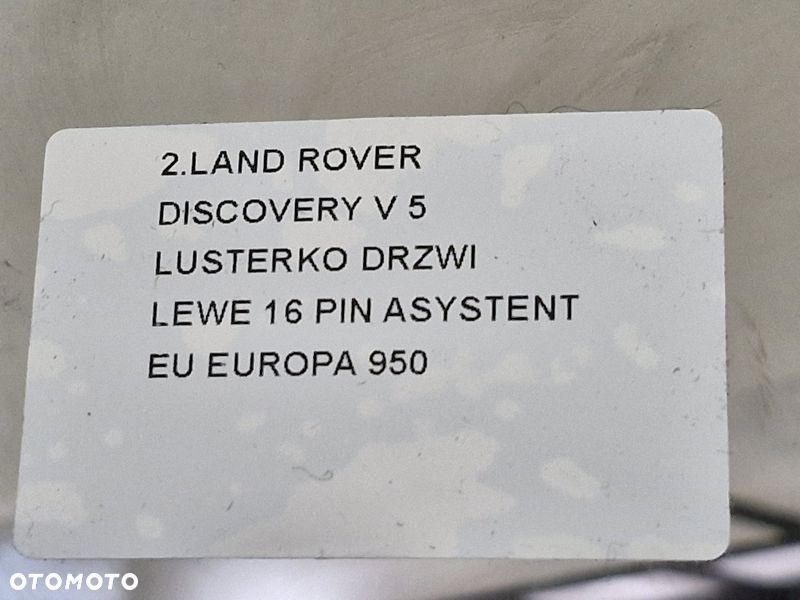 land rover discovery 5 v lusterko drzwi lewe 16 pin asystent eu - 12
