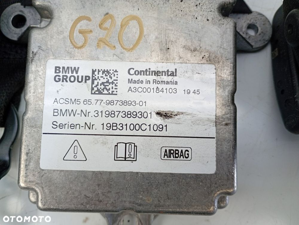 pas bezpieczeństwa przód tył prawy lewy komplet bmw 3 G20 m-pakiet 2020r - 18