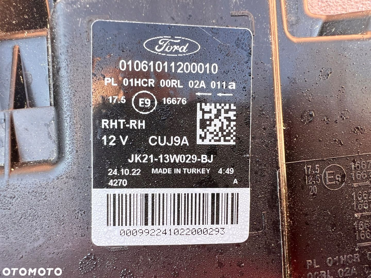 Lampa przednia FORD TRANSIT CUSTOM LIFT ZWYKŁA PRAWA EUROPA - 3