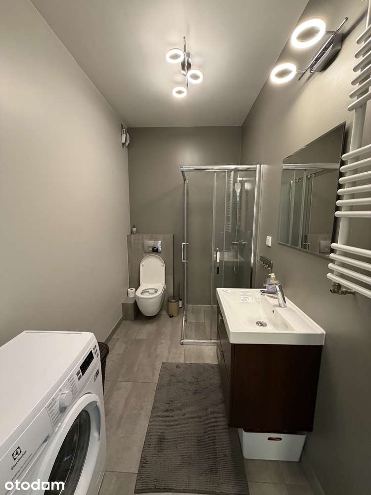 Jasne studio z ogródkiem na Kabatach – 34 m² + garaż i komórka