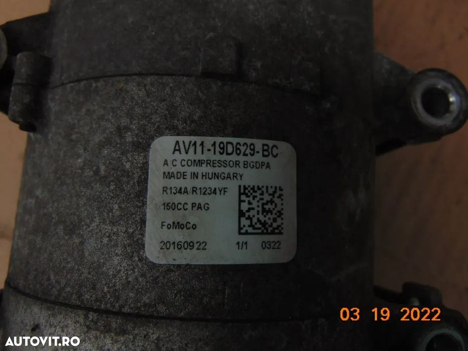 Compresor clima Ford Focus 3 motor 1.6tdci C max 1.5tdci fiesta Mondeo - 2