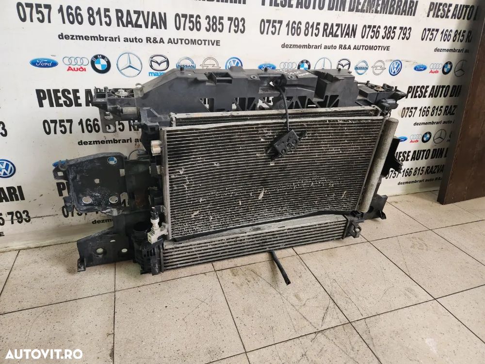 Trager Calandru Fata Complet Radiator Apa Clima Intercooler Termocupla Renault Scenic 3 Grand Sceni - 3