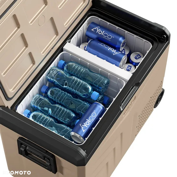 LODÓWKA TURYSTYCZNA KOMPRESOROWA YOLCO TCX60 Sand 63L DUAL ZONE NA CAMPINGTERIA - 5