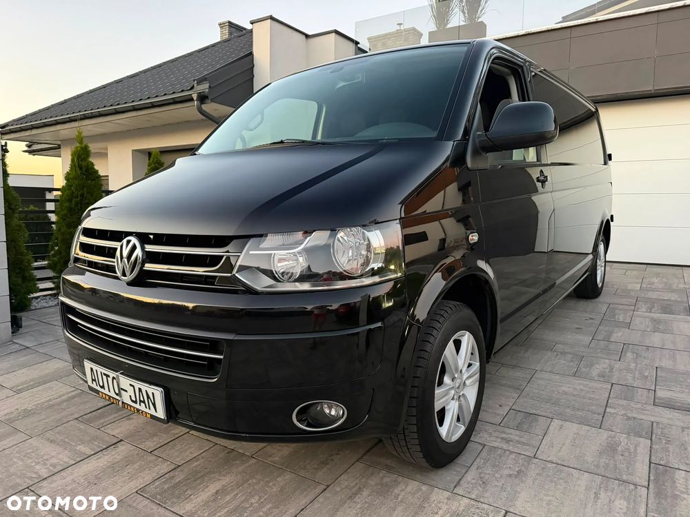 Volkswagen TRANSPORTER T5 L2H1 LIFT Długi Klima Elektryka Navi Tempomat Furgon 3os. 2xPdc Hak - 1