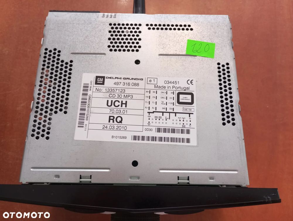RADIO CD OPEL CORSA D 13357123 497316088 - 2