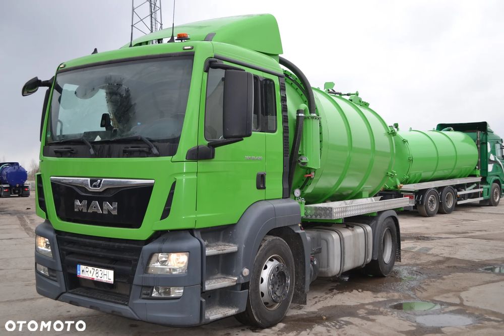 MAN TGS 18.420 2018 ROK ASENIZACYJNY SZAMBIARKA NOWA BECZKA 12.5 m³ POMPA JUROP RV 360 KLIMATYZACJA - 1