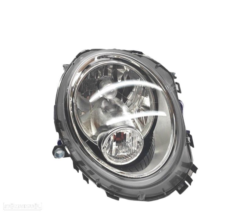 FAROL OPTICA ESQUERDA PARA MINI R56 2006 CROMADO - 1
