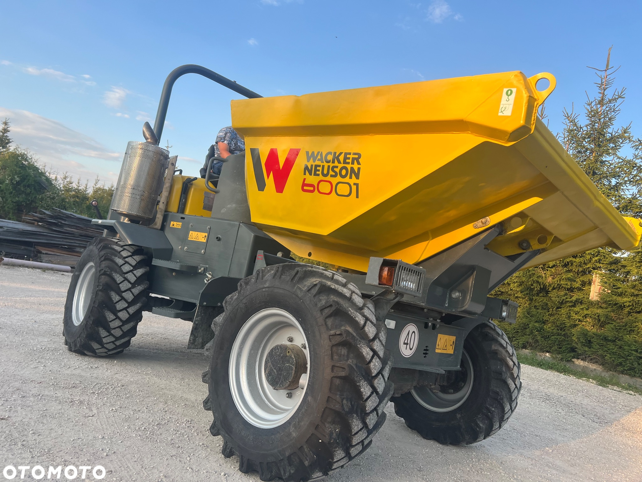 Wacker Neuson WOZIDŁO BUDOWLANE 6ton WACKER NEUSON 6001 4x4 3 4m3 obrotowa wywrotka 3 Stronna Thwaites Benford MECALAC Ausa sxr TEREX Deutz 4 cyl ST TA6s kiper taczka wysyp - 12