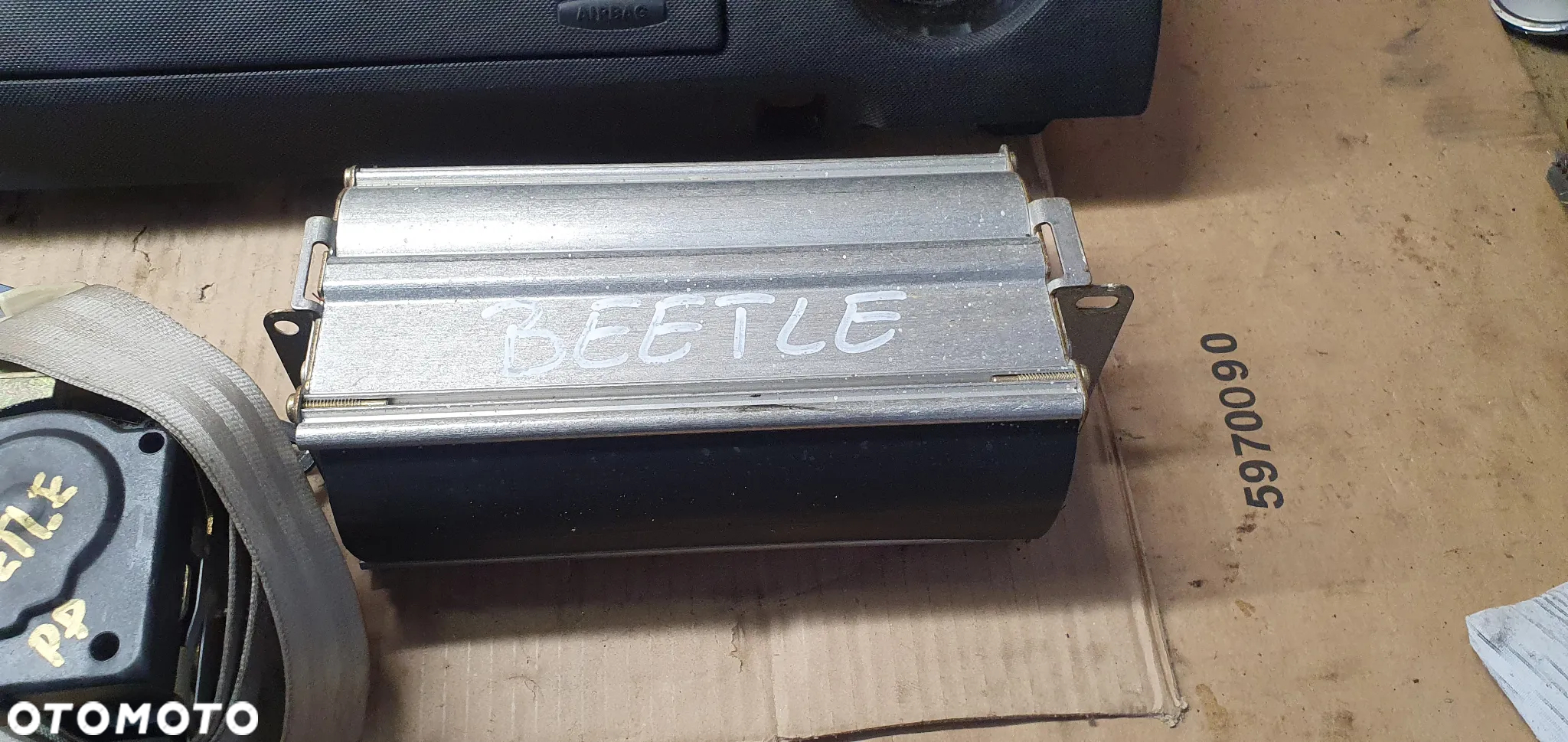 Zaślepka konsoli poduszki pasy AIRBAG zestaw naprawczy VW New Beetle - 3