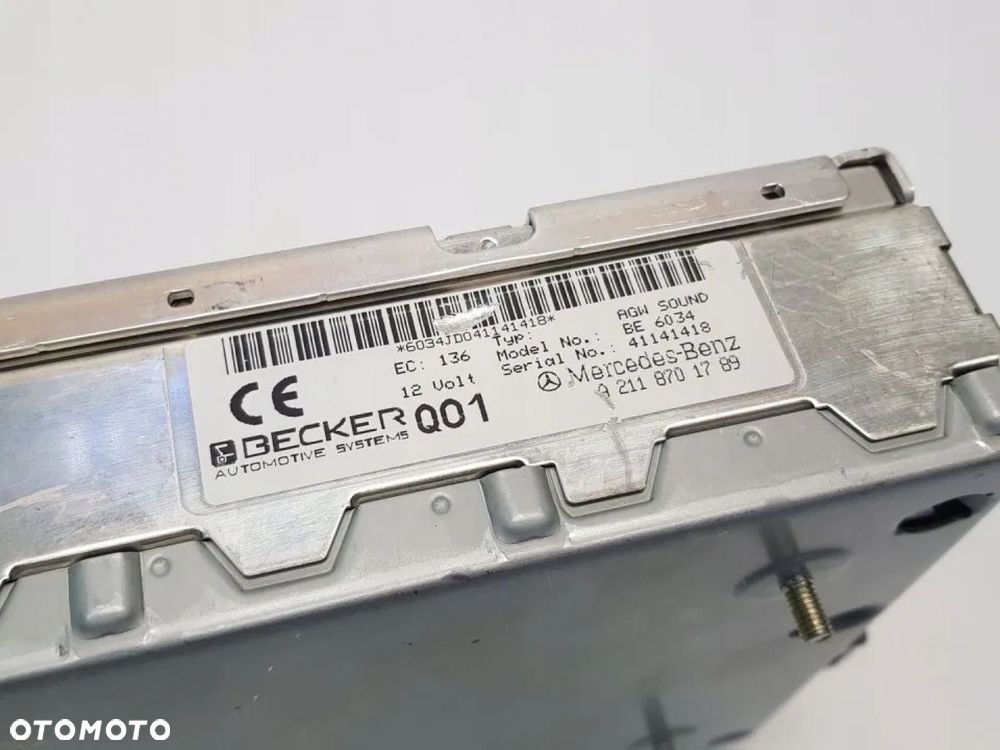 WZMACNIACZ BECKER MERCEDES CLS W211 A2118701789 - 5