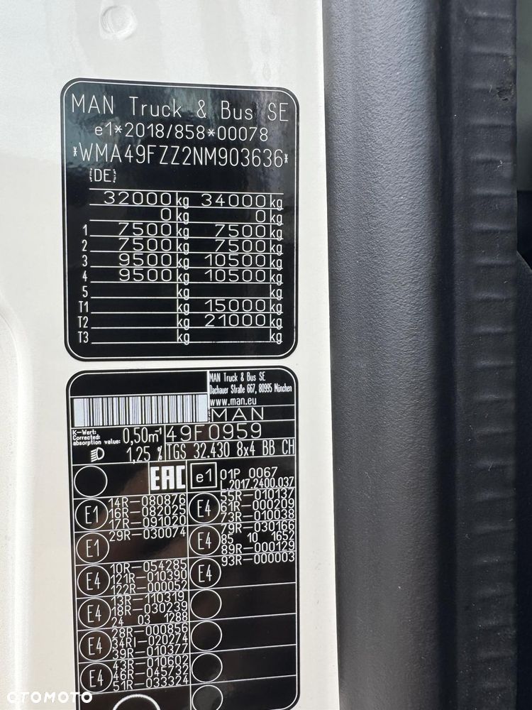 MAN TGS 42.430 8x4‼️Betonomieszarka‼️Euro6‼️STETTER 9m3‼️Automat‼️100% Oryginał‼️Sprowadzony‼️Navi Kamera Android - 24