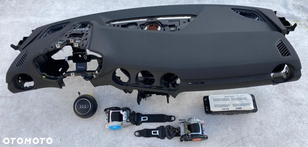 AUDI TT 8S TTS TTRS COUPE CABRIO ROADSTER DESKA KONSOLA KOKPIT PULPIT PÓŁKA PARAPET PODUSZKI POWIETRZNE KIEROWCY PASAŻERA PODUSZKA POWIETRZNA AIRBAG SRS PODUSZKA POWIETRZNA KIEROWCY PASAŻERA PASY PAS wymiana od ręki Raz2 !!! - 3