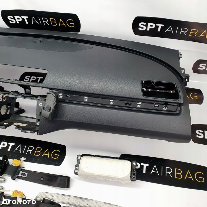 VW PASSAT B6 DESKA ROZDZIELCZA KONSOLA KOKPIT PULPIT PODUSZKI AIRBAG AIR BAG PASY KIT SET - 4