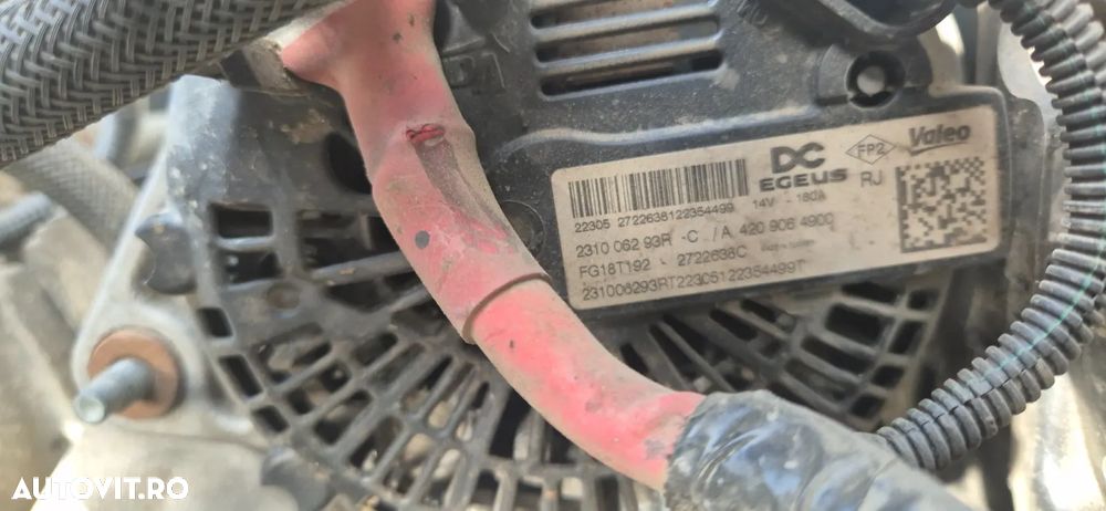 Alternator Valeo 180A Dacia Renault Jogger Dokker Lodgy Express Megane 4 Juke 1.5 Dci diesel Euro 6 E6 2020 2021 2022 2023 2024 - 1