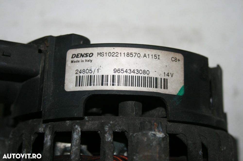 Alternator Peugeot 307 1.6 Benzina Cod Motor NFU Cu Garantie - 3