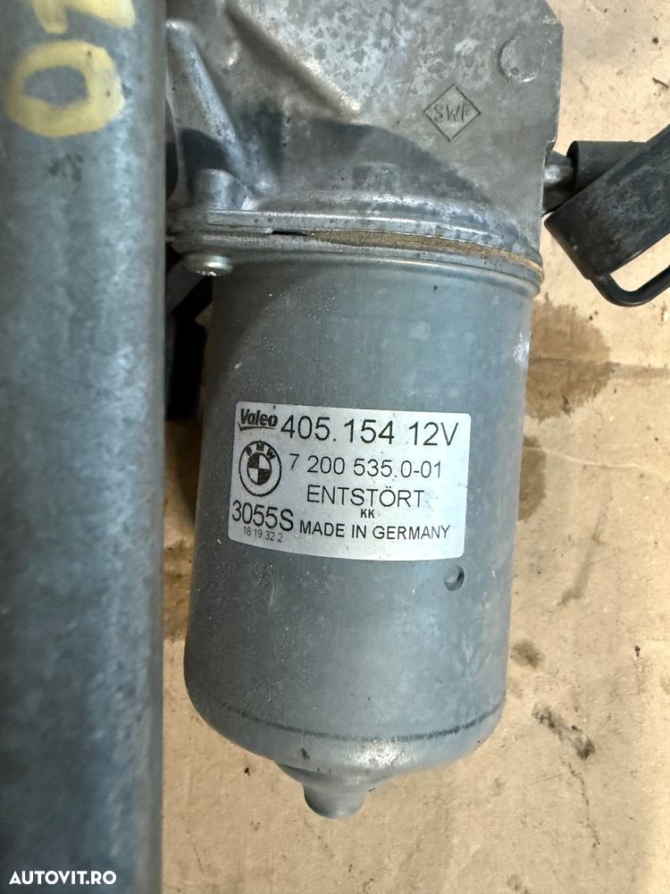 Ansamblu ștergătoare parbriz bmw X5 X6 e70 e71 motoraș pârghie original bmw produs de valeo piesa provine din Dezmembarari x5 volan pe stanga - 2