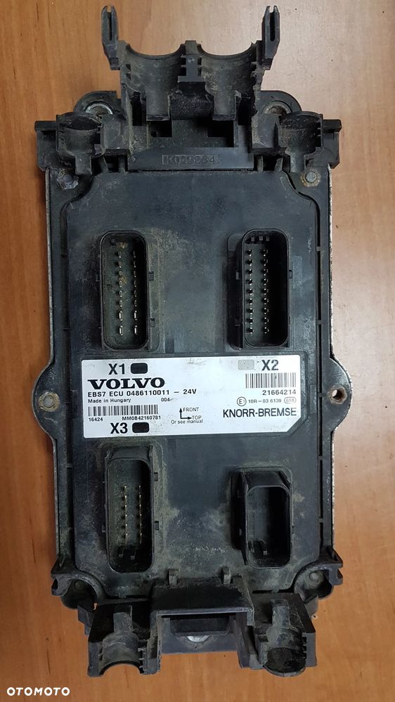 STEROWNIK, ECU, EBS7, KNORR-BREMSE, 0486110011, VOLVO, 21664214, - 1