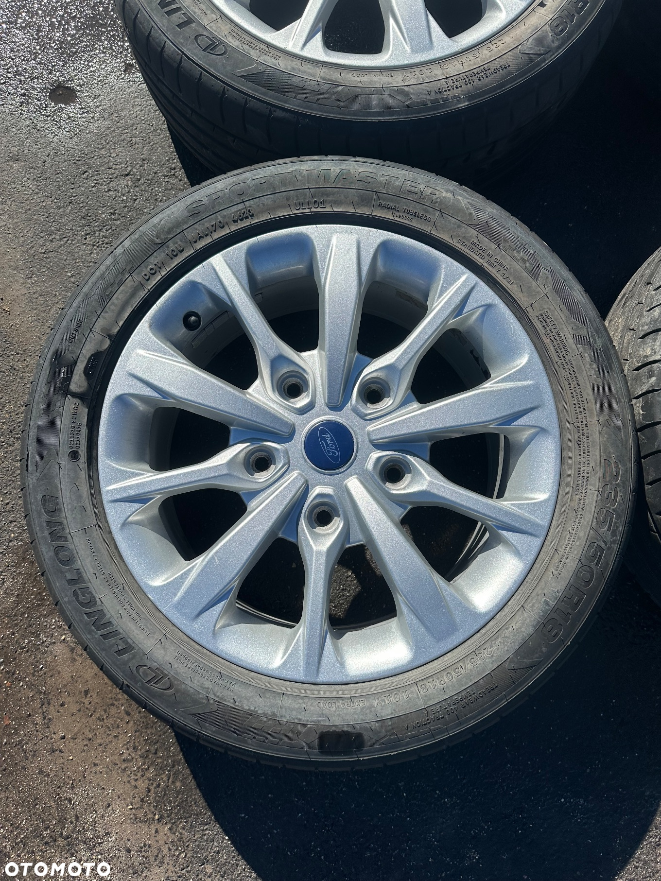 ALUFELGI KOŁA FORD TRANSIT 5X160 R18 NOWE OPONY. - 2