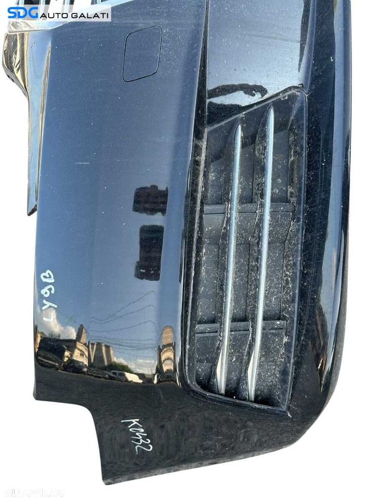 Bara Spoiler Fata Completa cu Grila si Emblema Audi A4 B8 B8.5 FL Facelift 2012 - 2015 Culoare LZ9Y [K3502] [K3503] - 8