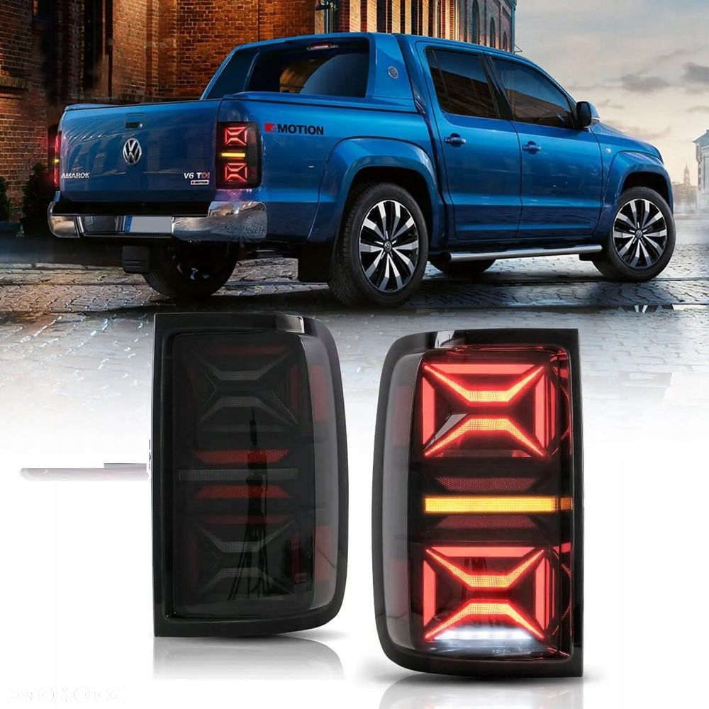 Lampy tylne kpl Vland Full Led Tuning Black Smoke VW Amarok 2h 2h1 2010-23 - 2
