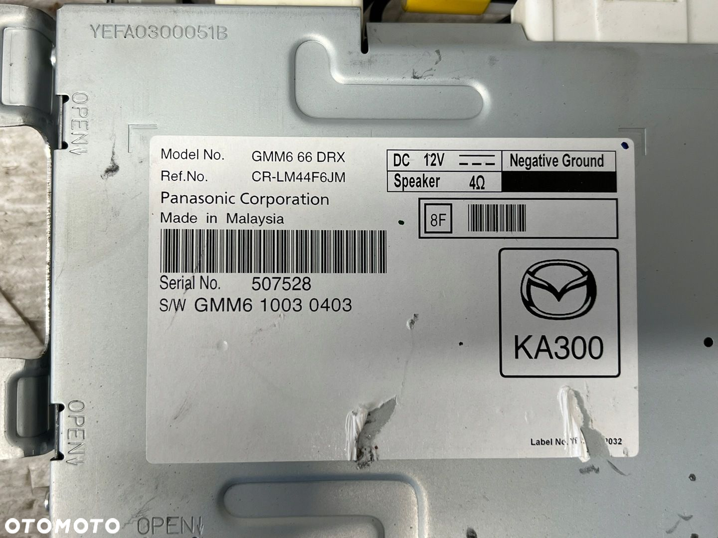 MODUŁ RADIA STEROWNIK MAZDA 6 GMM666DRX - 5