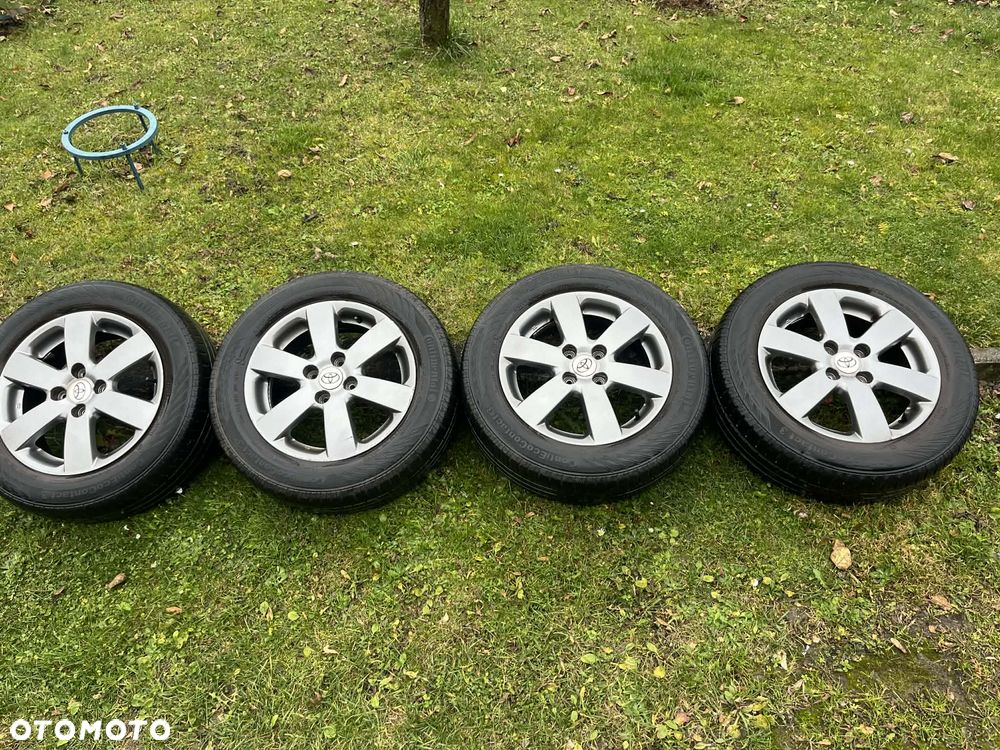 Alufelgi Toyota 15” 6Jx15 + opony Continental – komplet, dobry stan - 3