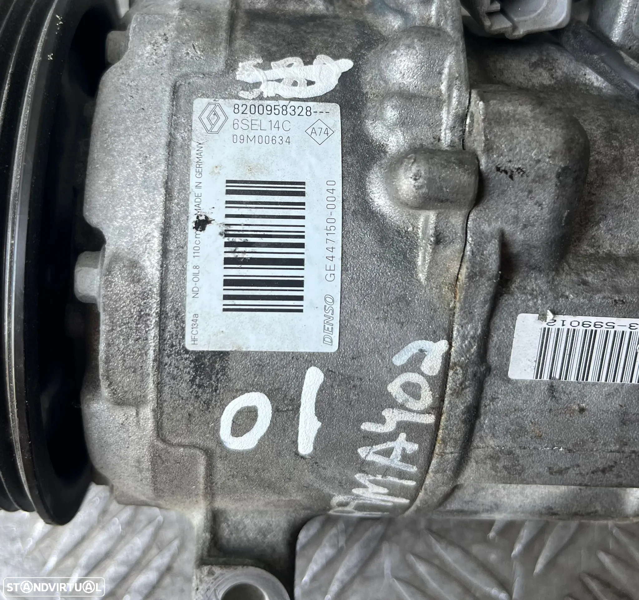 Compressor Ar Condicionado renault Megane III/Scenic III Ref: 8200958328/6SEL14C/GE447150-0040 - 7