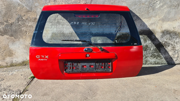 Suzuki Ignis MH Subaru G3X JUSTY klapa pokrywa bagażnika ZR8 czerwony