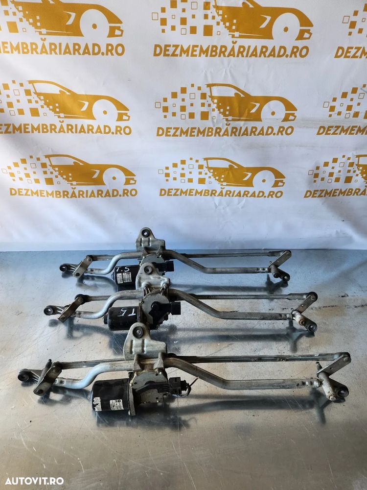 Ansamblu Motoras Stergatoare Stergator Vw Transporter T5 Volan Stanga Europa - Dezmembrari Arad - 1