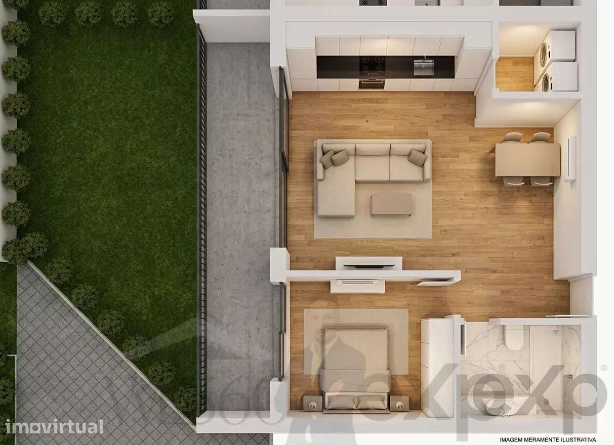 Apartamento T1 com Piscina em Lousada - Grande imagem: 2/10