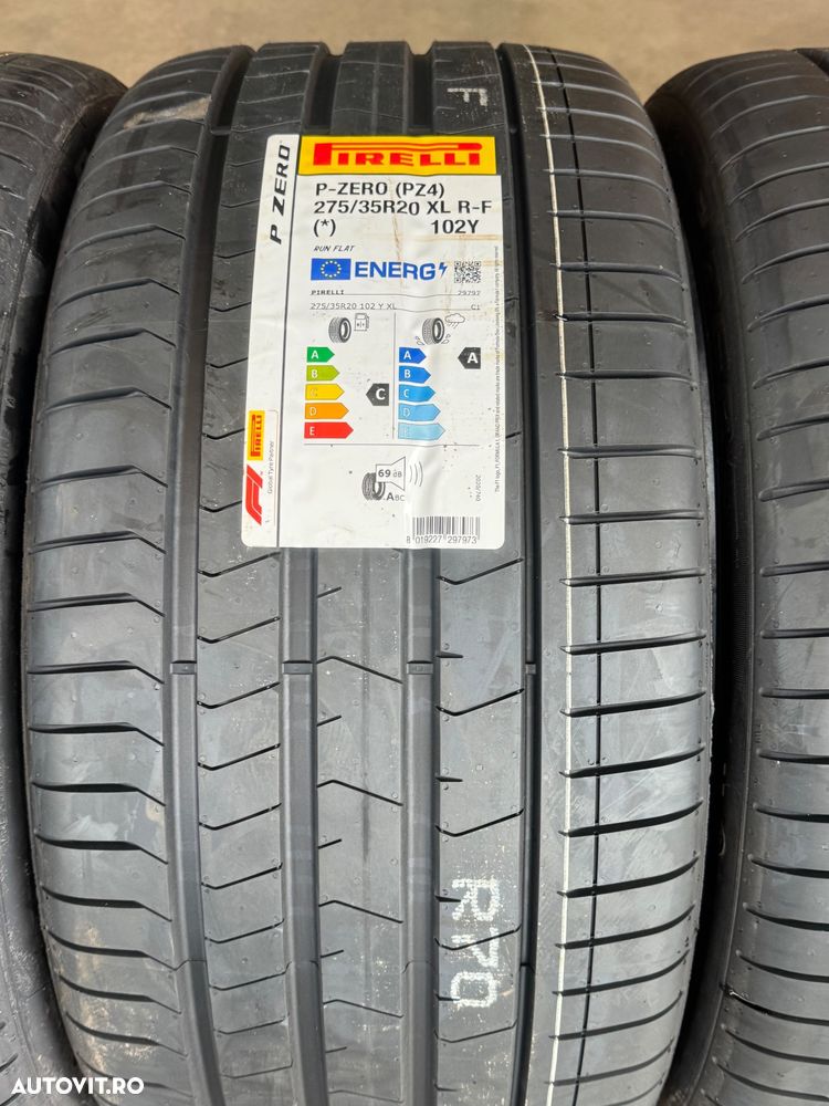 Vând set anvelope 245/40/20-275/35/20 Pirelli de vară noi cu runflat și omologare BMW - 4