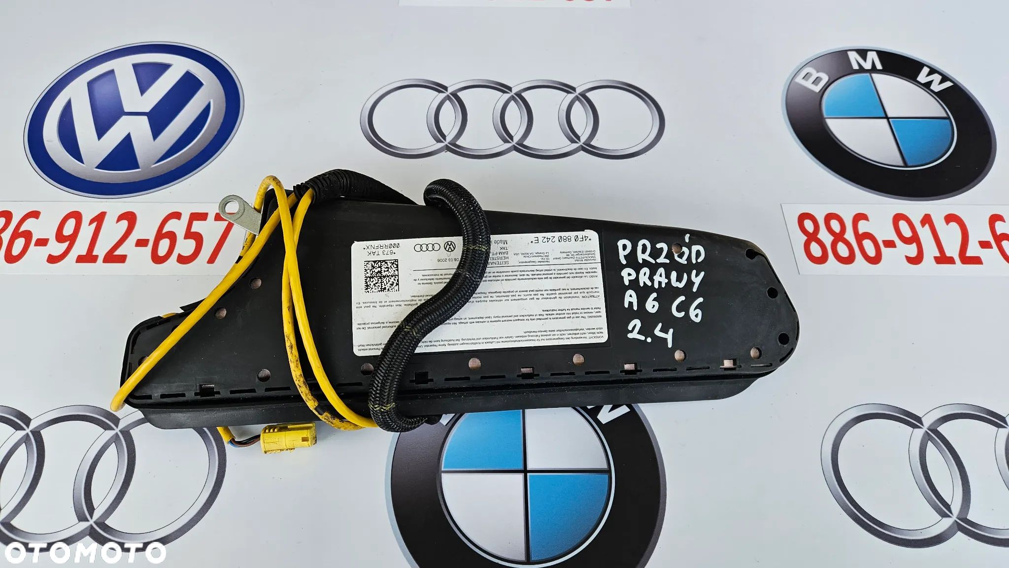 Audi A6 C6 4F Poduszka fotela prawego Airbag prawy 4F0880242E - 1
