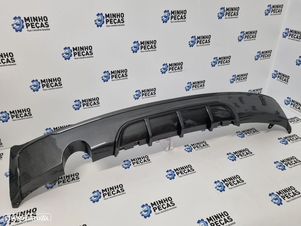 Difusor Traseiro BMW Série 2 (F22/F23) M-Performance Aquaprint Carbono (Saída Lateral) - 4