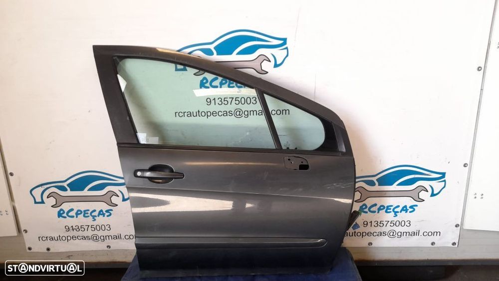 PORTA FRENTE FRONTAL DIREITA PEUGEOT 308 MK1 FASE I 1 FECHO ELEVADOR MOTOR PUXADOR VIDRO - 6