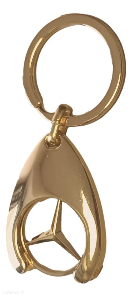 MERCEDES Brelok breloczek zeton do wozka ZLOTY OE - 1