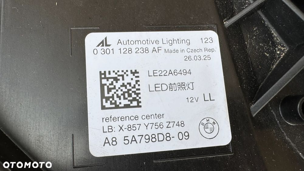 Lampa BMW 5 G60 G61 SHADOW  PRAWA PRZÓD PRZEDNIA - 7