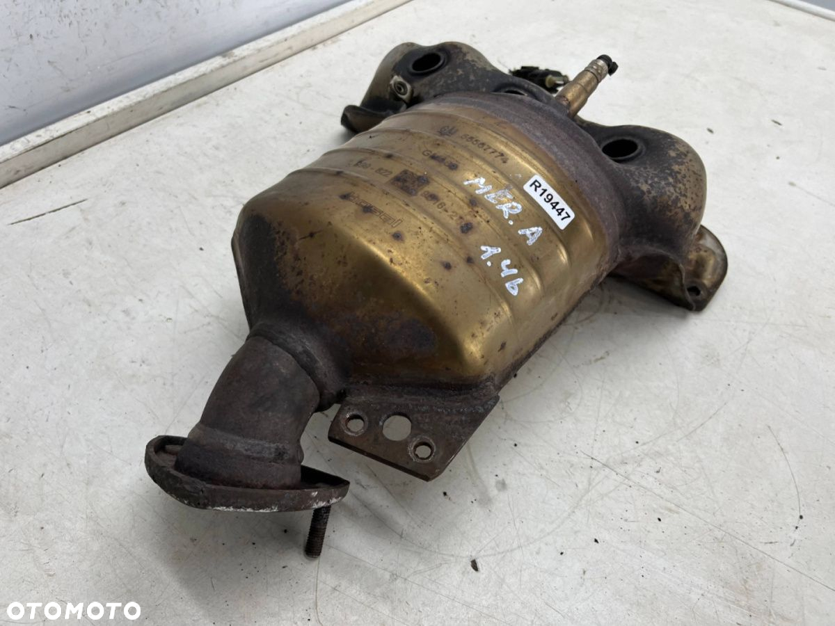 Kolektor wydechowy Opel Meriva A Corsa C Astra G H Tigra Agila 1.2b 1.4b katalizator pełny 55567774 - 4