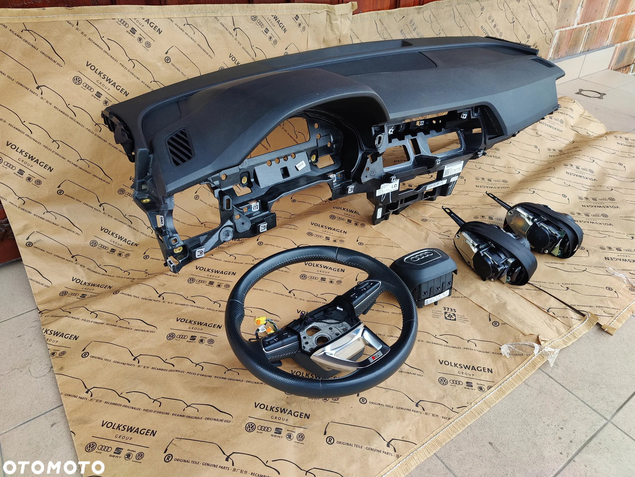 AUDI Q5 80A DESKA ROZDZIELCZA PODUSZKA KIEROWCY PASAŻERA PAS PRAWY LEWY DOCIĄG 80A880201F 80A857706L 80A857705L 80B857001H - 3