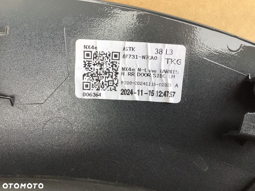 Listwa Drzwi tylnych Lewych Hyundai Tucson lV 4 N Line - 7